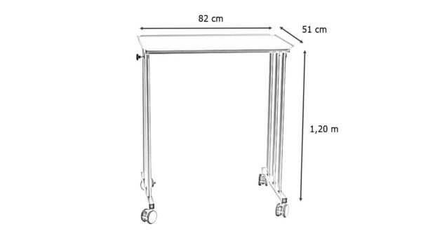 Table pont hauteur variable