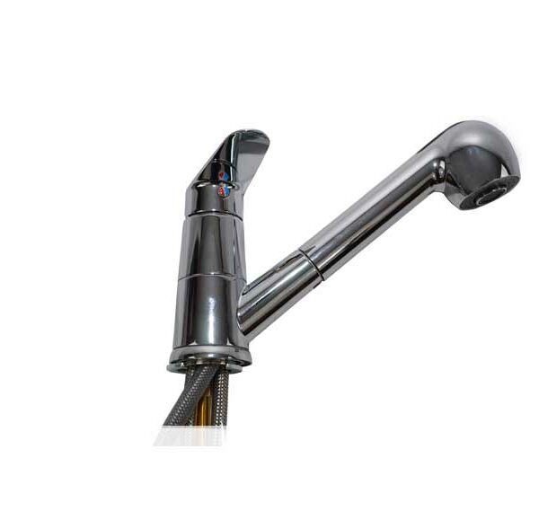 Complete mixer tap for preparation table