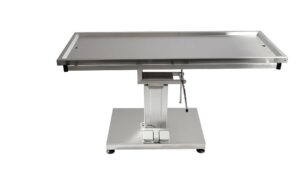 table chirurgie avec colonne électrique