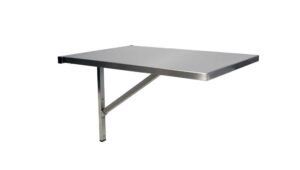 Table consultation plateau inox chat rabattable