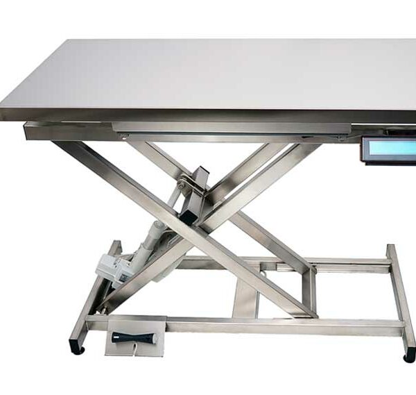 ELITE consultation table with flat tray and automatic weighing system