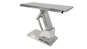 TA700000 Table chirurgie plateau plat INOX 1400x530 (Proclive - déclive électrique)