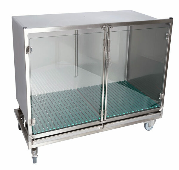 Stainless steel cage – Format E – with glass door