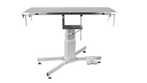 Table chirurgie pied X plateau en V colonne électrique (Proclive - déclive manuelle)