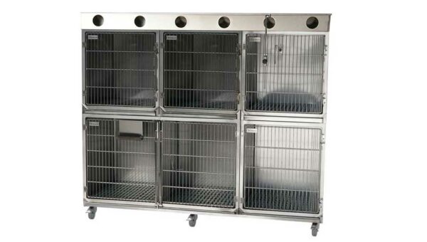 Réglette multiprise Cage Inox 6 prises (Long : 2,10m) (Sans prise, à cabler)