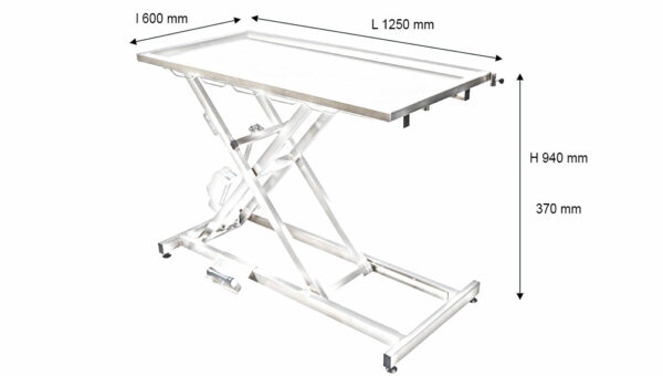 TA301200 Table Chirurgie Electrique Plateau 1 Evacuation