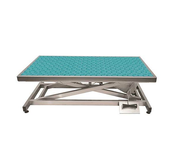 Electric consultation table with mat and frame (choice of 6 colors) – Turquoise + pattern