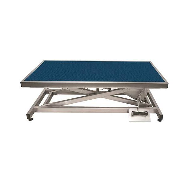 Table consultation électrique tapis et cadre (6 coloris au choix) – Bleu foncé